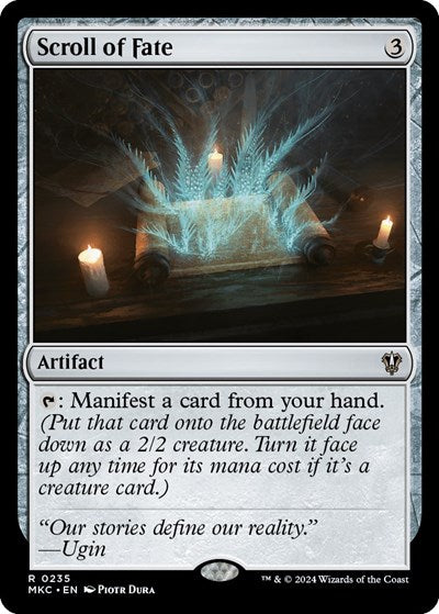 Scroll of Fate (Commander: Murders at Karlov Manor) Light Play