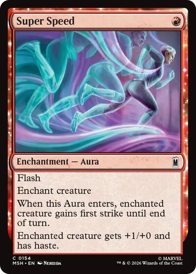 Super Speed (Marvel Super Heroes) Light Play Foil