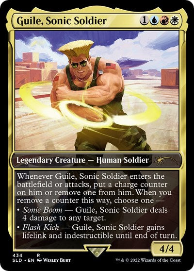 Guile, Sonic Soldier (Secret Lair) Light Play Foil