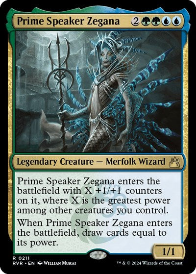 Prime Speaker Zegana (Ravnica Remastered) Light Play