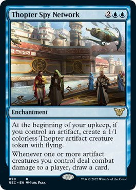 Thopter Spy Network (Commander: Kamigawa: Neon Dynasty) Light Play
