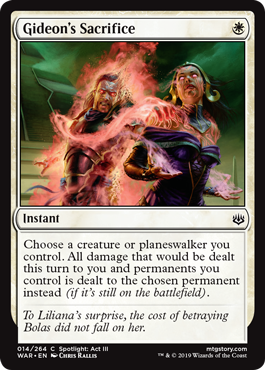Gideon's Sacrifice (War of the Spark) Light Play