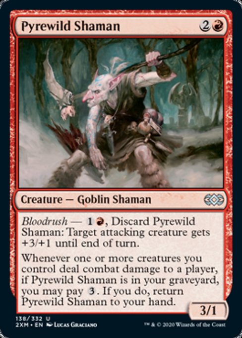 Pyrewild Shaman (Double Masters) Light Play