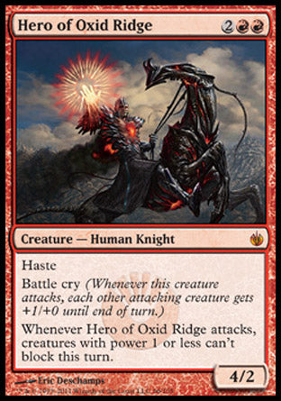 Hero of Oxid Ridge (Mirrodin Besieged) Light Play