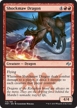 Shockmaw Dragon (Fate Reforged) Medium Play