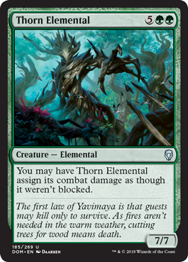 Thorn Elemental (Dominaria) Light Play Foil