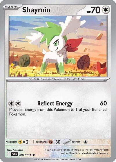 Shaymin (SV: Prismatic Evolutions) Light Play