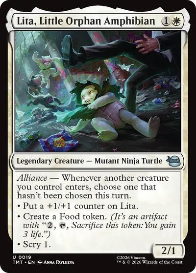 Lita, Little Orphan Amphibian (Teenage Mutant Ninja Turtles) Light Play