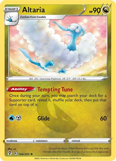 Altaria (SWSH07: Evolving Skies) Light Play