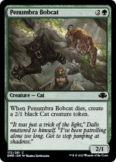 Penumbra Bobcat (Dominaria Remastered) Light Play