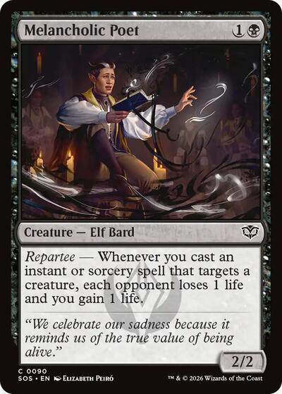 Melancholic Poet (Secrets of Strixhaven) Light Play Foil