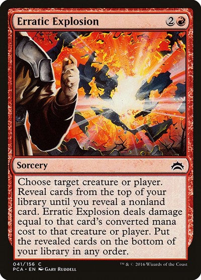 Erratic Explosion (Planechase Anthology) Medium Play