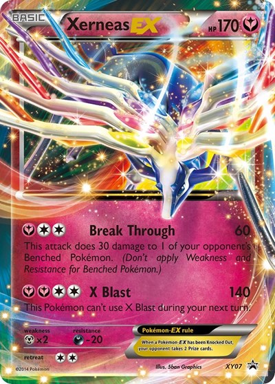 Xerneas EX - XY07 (XY Promos) Damaged / Poor Holofoil