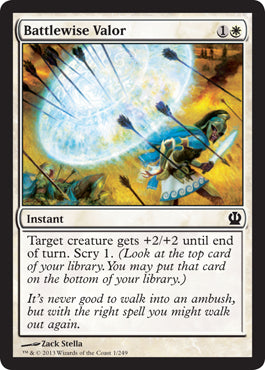 Battlewise Valor (Theros) Light Play