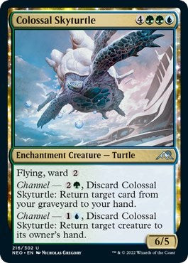 Colossal Skyturtle (Kamigawa: Neon Dynasty) Damaged / Poor
