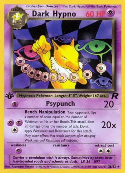 Dark Hypno (26) (Team Rocket) Medium Play Unlimited