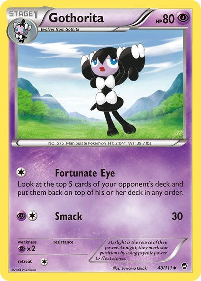 Gothorita (XY - Furious Fists) Heavy Play Reverse Holofoil