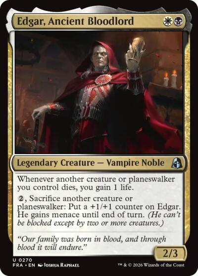 Edgar, Ancient Bloodlord (Reality Fracture) Light Play