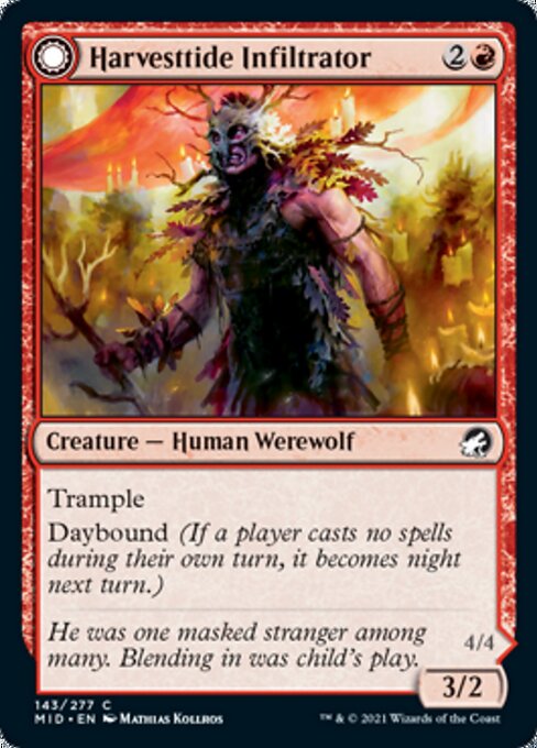 Harvesttide Infiltrator / Harvesttide Assailant (Innistrad: Midnight Hunt) Light Play
