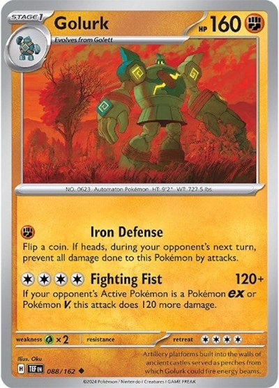 Golurk (SV05: Temporal Forces) Light Play Reverse Holofoil