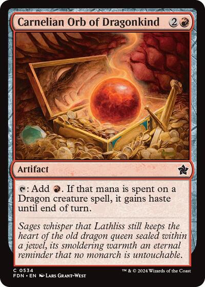 Carnelian Orb of Dragonkind (Foundations) Light Play