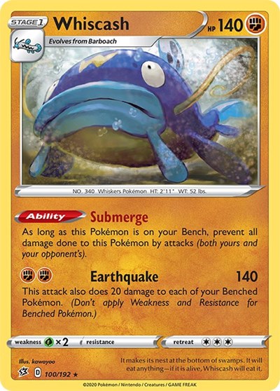 Whiscash (SWSH02: Rebel Clash) Light Play