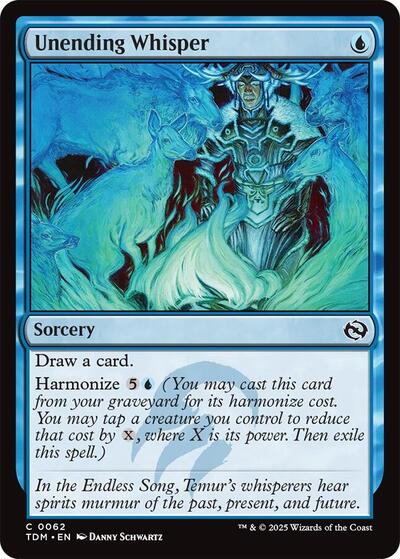 Unending Whisper (Tarkir: Dragonstorm) Light Play