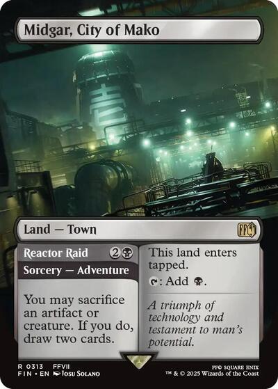 Midgar, City of Mako (Borderless) (Universes Beyond: FINAL FANTASY) Light Play