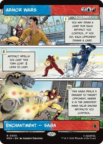 Armor Wars (Borderless) (Marvel Super Heroes) Light Play Foil