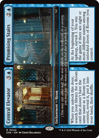 Central Elevator / Promising Stairs (Duskmourn: House of Horror) Light Play