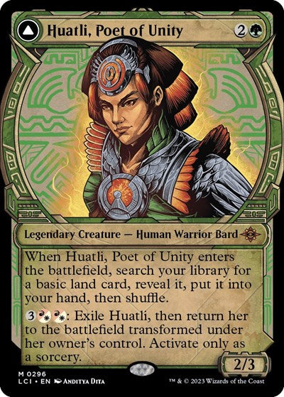 Huatli, Poet of Unity (Showcase) (The Lost Caverns of Ixalan) Light Play