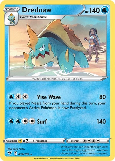 Drednaw (SWSH04: Vivid Voltage) Light Play