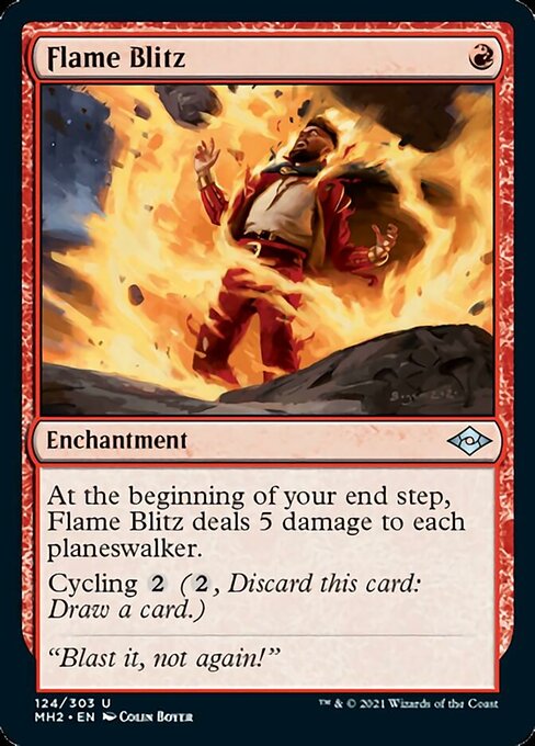 Flame Blitz (Modern Horizons 2) Light Play