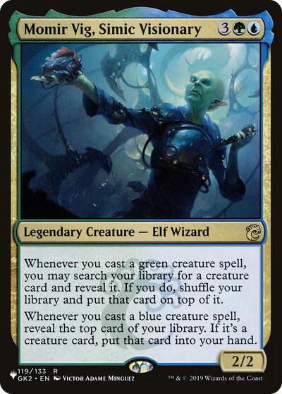 Momir Vig, Simic Visionary (The List) Light Play