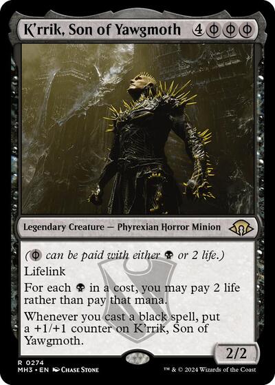 K'rrik, Son of Yawgmoth (Modern Horizons 3) Light Play Foil