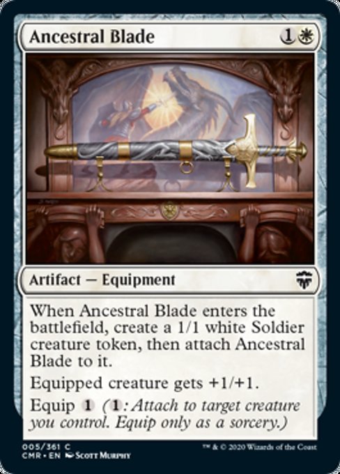 Ancestral Blade (Commander Legends) Light Play Foil