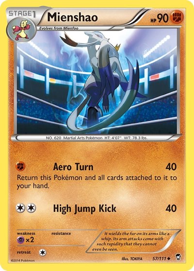 Mienshao (XY - Furious Fists) Damaged / Poor