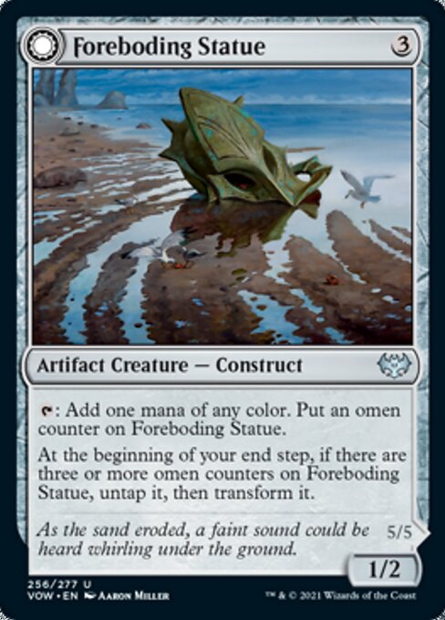 Foreboding Statue / Forsaken Thresher (Innistrad: Crimson Vow) Light Play