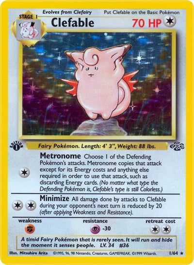 Clefable (1) (Jungle) Medium Play Holofoil Unlimited