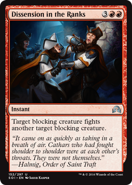 Dissension in the Ranks (Shadows Over Innistrad) Light Play