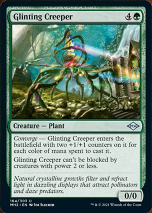 Glinting Creeper (Modern Horizons 2) Light Play Foil