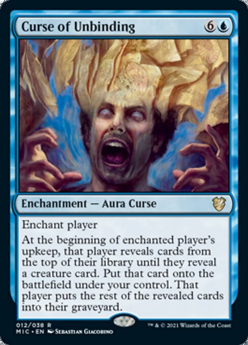 Curse of Unbinding (Commander 2021 Midnight Hunt) Light Play