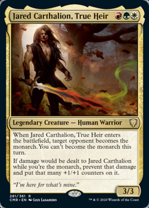 Jared Carthalion, True Heir (Commander Legends) Light Play