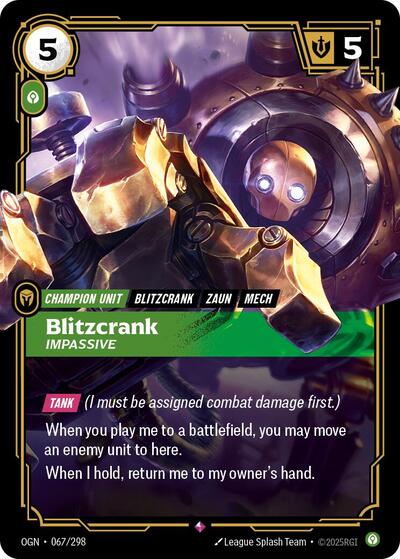 Blitzcrank Impassive (Origins) Light Play Foil