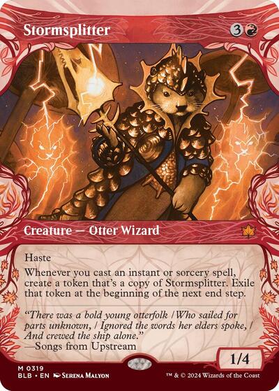 Stormsplitter (Showcase) (Bloomburrow) Light Play Foil