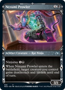 Nezumi Prowler (Showcase) (Kamigawa: Neon Dynasty) Light Play