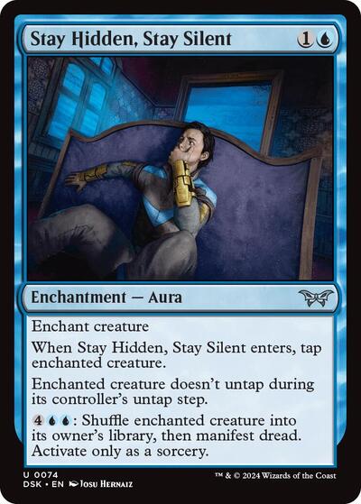 Stay Hidden, Stay Silent (0074) (Duskmourn: House of Horror) Light Play Foil