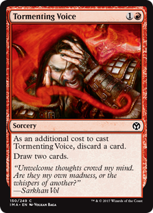 Tormenting Voice (Iconic Masters) Light Play Foil