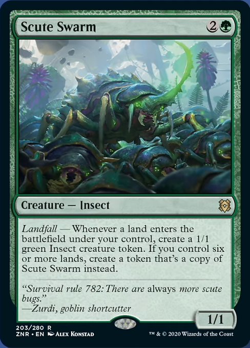Scute Swarm (Zendikar Rising) Light Play