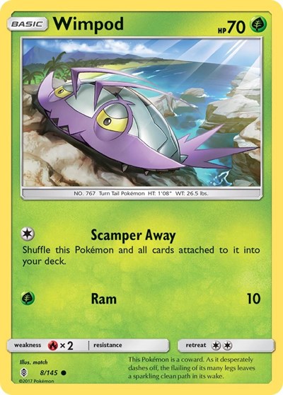 Wimpod (SM - Guardians Rising) Light Play Reverse Holofoil